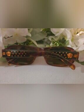 Versace Tortoiseshell Sunglass Arms in Warm Brown